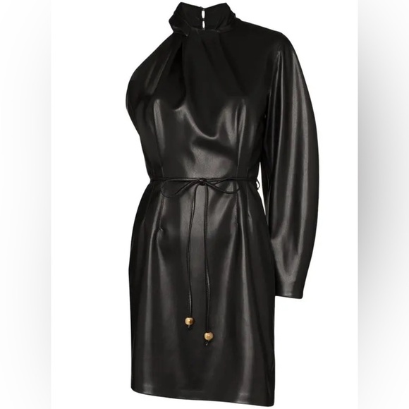 Nanushka One-Shoulder Ida Dress Size M - Picture 10 of 16